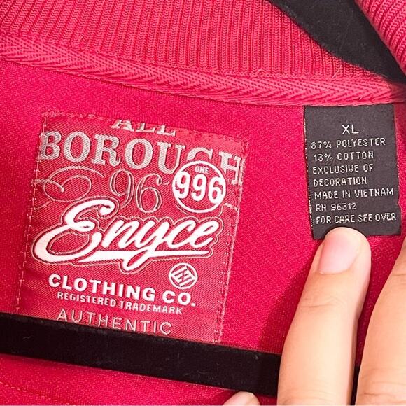 Enyce Men's Red Full Zip Stand-Up Collar Long Sleeve All Borough 96 Jacket XL - Picture 13 of 14